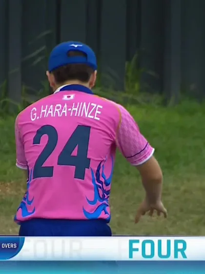 W Malajczuk with a Four vs. Japan