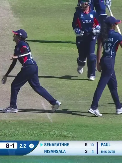 Wicket - Nethmi-Senarathna - Sri-Lanka-U19s-Women v USA-U19s-Women ICC U19W T20WC 2023