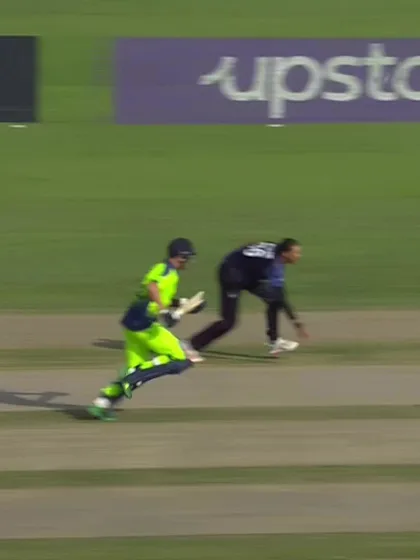 Adair run out by Wiese