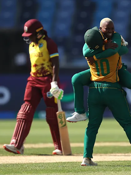 Mlaba double-strike rocks West Indies in middle overs | WT20WC 2024