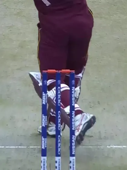 Logo of Evin Lewis edges behind into the gloves of Shahzad