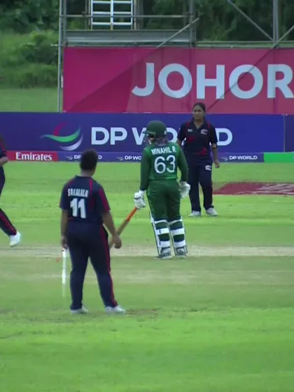 Logo of M Ahmed with a Batting vs Samoa Women Under-19