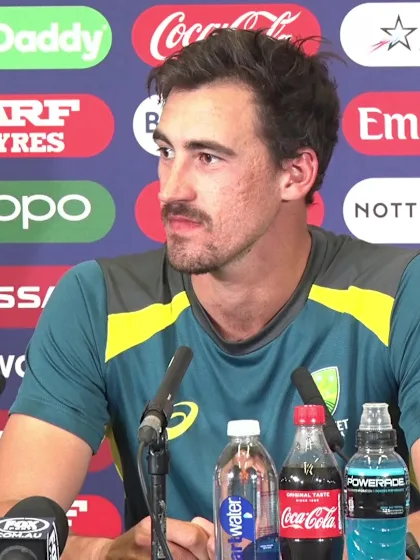 6 June - Nottingham - Australia player Mitchell Starc post-match press conference