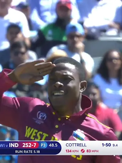 CWC19: WI v IND – Shami falls for a second-ball duck