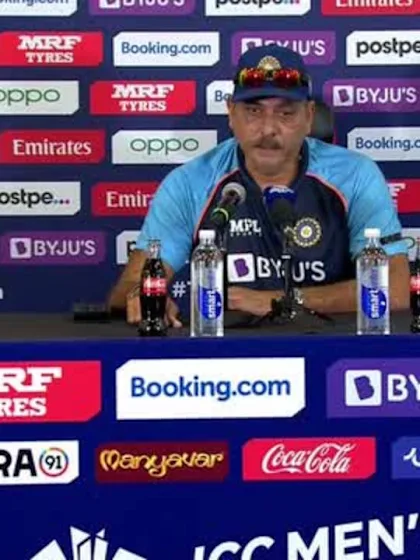 8 November - Dubai - India Coach Ravi Shastri post-match press conference