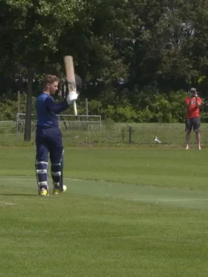U19 CWC Europe Q: Sco v Ire – Scotland's Tomas Mackintosh reaches his century
