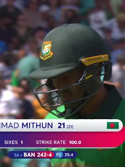 CWC19: SA v BAN - Mithun becomes Tahir's second victim