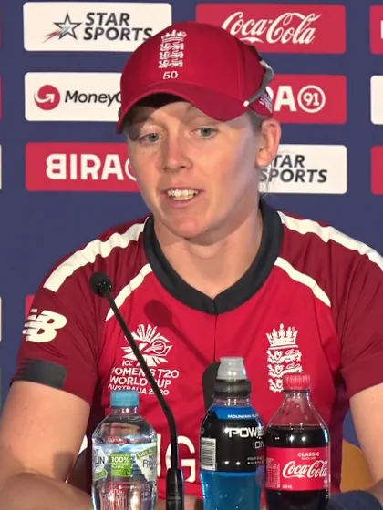 26 February - Canberra - England Captain Heather Knight post-match press conference