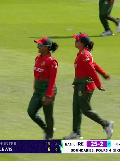 Amy Hunter - Wicket - Ireland vs Bangladesh