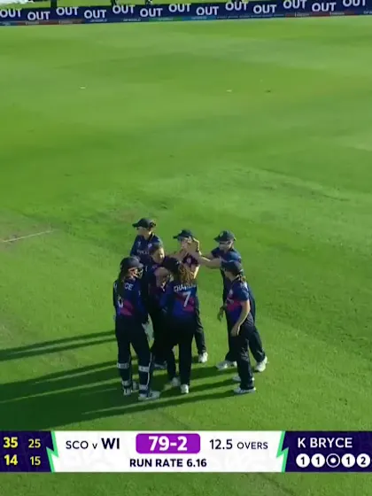 Deandra Dottin - Wicket - West Indies vs Scotland