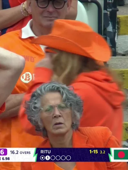 Babette Leede - Wicket - Bangladesh vs Netherlands