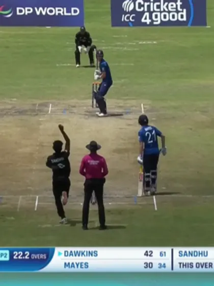 Sandhu bowled (site)