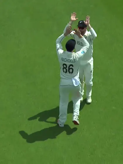 Logo of Nicholls' catch sends back Pant | WTC21 Final | Ind v NZ