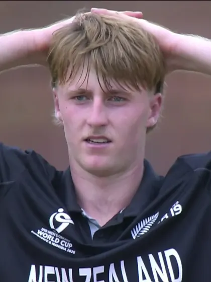 Nitish Sudini with a Four vs. New Zealand