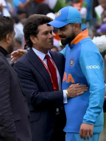 CWC19: IND v PAK - Sachin spoke to some of the Indian players before the start of play