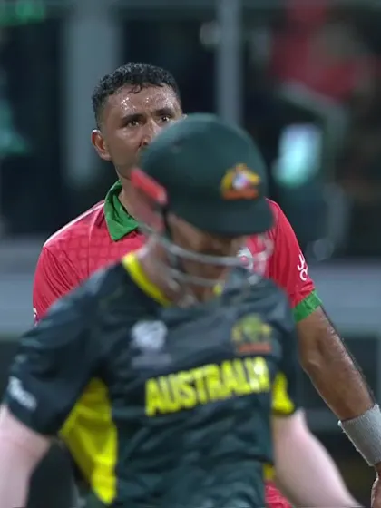 Logo of David Warner - Wicket - Australia vs Oman
