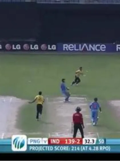 India innings, India v PNG, ICC U19 CWC 2014