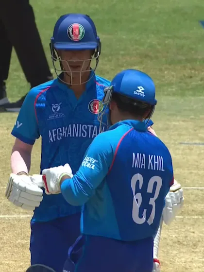 Aziz Mia Khil with a Four vs. Sri Lanka