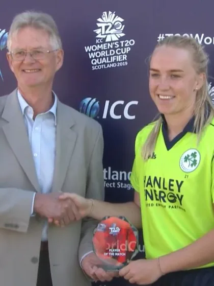 ICC T20WC Qualifier: IRE v PNG - Player of the Match, Kim Garth interview