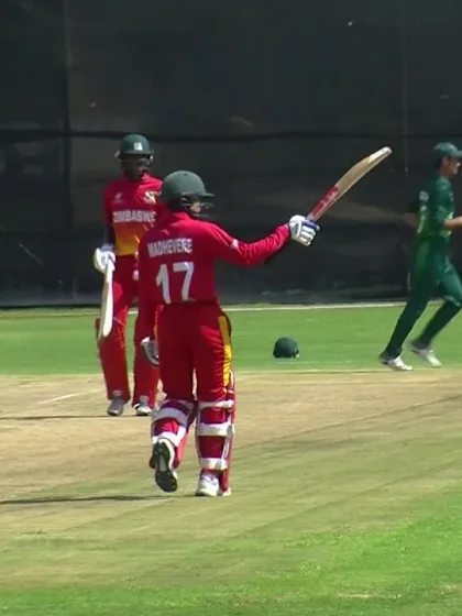 ICC U19 CWC: PAK v ZIM – Madhevere reaches a fine fifty
