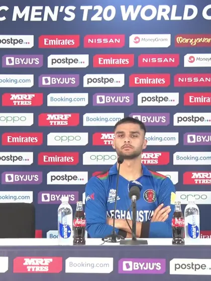 25 October - Sharjah - Afghanistan's Naveen ul-Haq post-match press conference