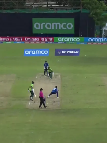 Abdul Subhan with a Four vs. England