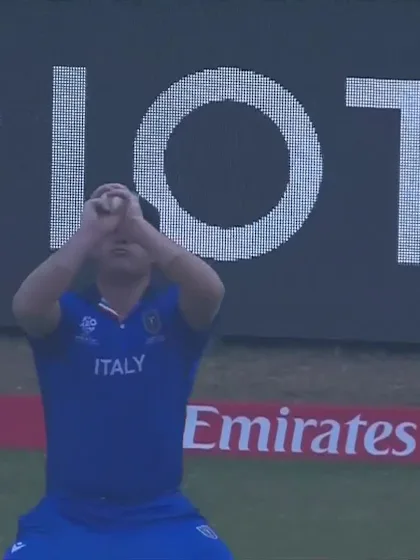 Gulshan Jha - Wicket - Nepal vs Italy