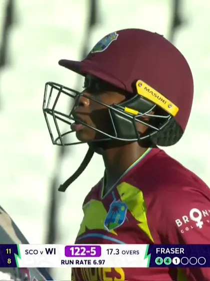 Jahzara Claxton - Wicket - West Indies vs Scotland