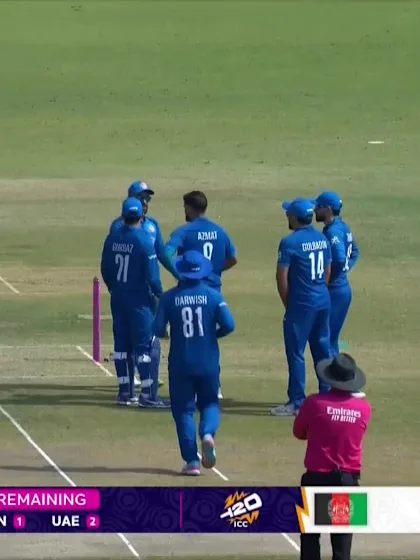 Harshit Kaushik - Wicket - Afghanistan vs United Arab Emirates