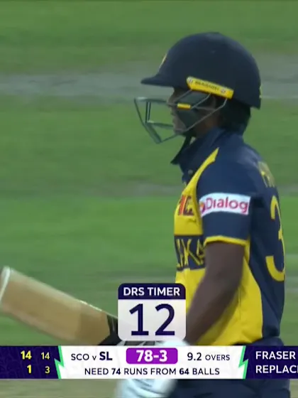 Hansima Karunaratne - Wicket - Sri Lanka vs Scotland