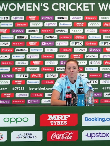 20 March - Auckland - England player Kate Cross post-match press conference
