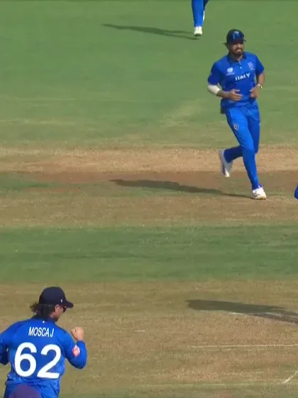 Nandan Yadav - Wicket - Nepal vs Italy