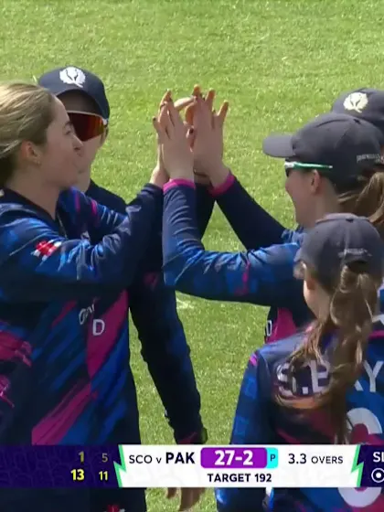 Saira Jabeen - Wicket - Scotland vs Pakistan