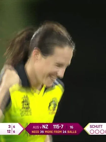 AUS v NZ: Megan Schutt's 3/12 off 3 overs