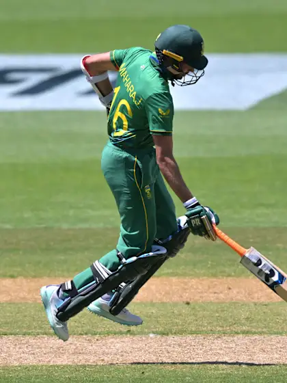 Logo of Wicket - Keshav Maharaj - South-Africa v Netherlands ICC T20WC 2022
