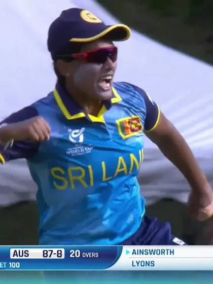 Logo of CC Ainsworth with a Batting vs Sri Lanka Women Under-19