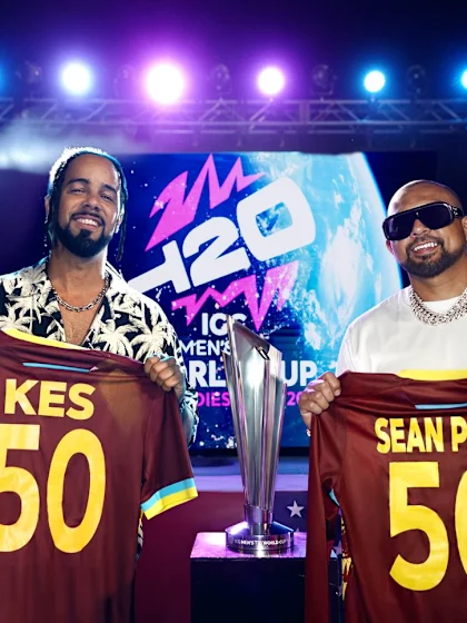 Logo of Iconic artists Sean Paul and Kes set to collaborate on ICC Men's T20 World Cup 2024 official anthem