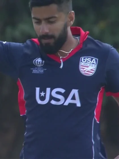 Logo of Rohan Mustafa - Wicket - USA vs UAE