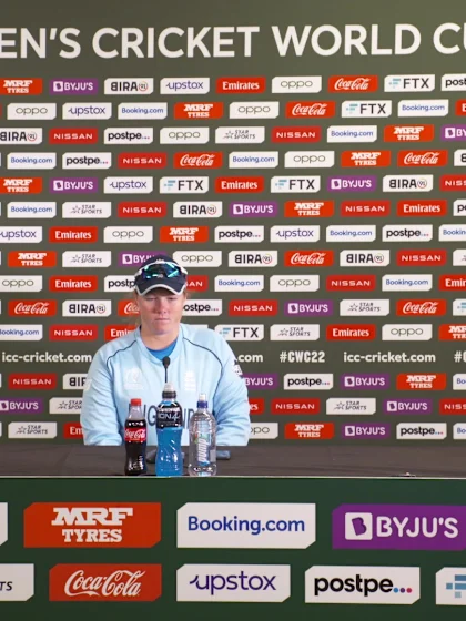 16 March - Tauranga - England player Anya Shrubsole post-match press conference
