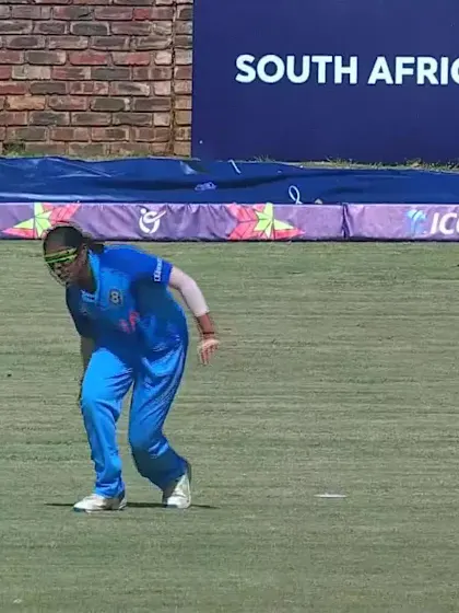 Wicket-Sianna-Ginger-India-U19s-Women v Australia-U19s-Women ICC U19W T20WC 2023