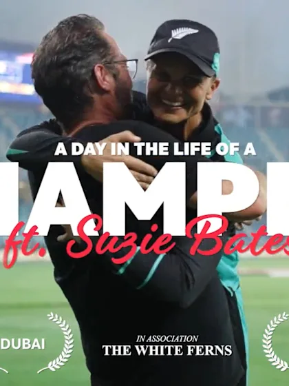 Logo of A Day in the Life of a Champion - Suzie Bates | WT20WC 2024