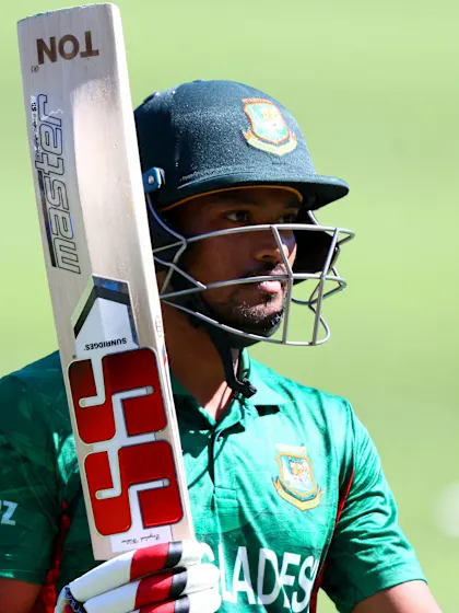 Logo of A fine innings from Najmul Hossain Shanto comes to an end | T20WC 2022