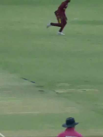 P James with a Four vs. West Indies