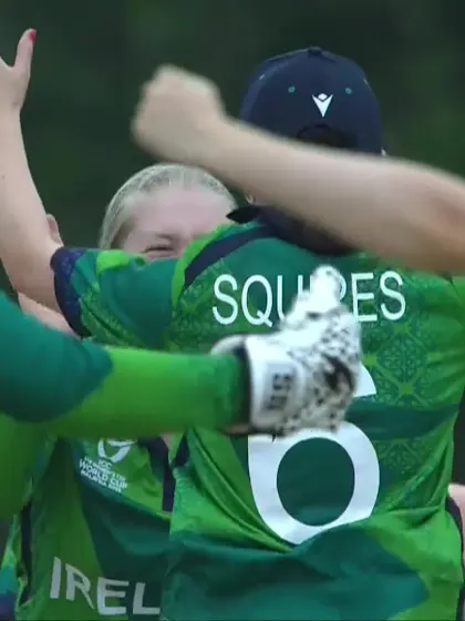 Logo of K Khan with a Run vs Ireland Women Under-19