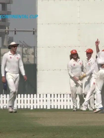 Namibia v Netherlands - Day 4 - Sarrel Burger's dismissal