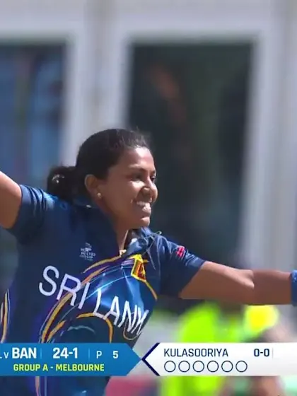 Logo of WT20WC: SL v BAN - Achini Kulasooriya strikes