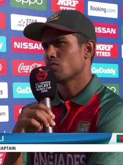  ICC U19 CWC: NZ v BAN – Post-match presentation