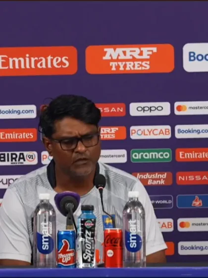 Logo of Naveed Nawaz (Sri Lanka Assistant Coach) post-match Press Conference - 2nd November 2023
