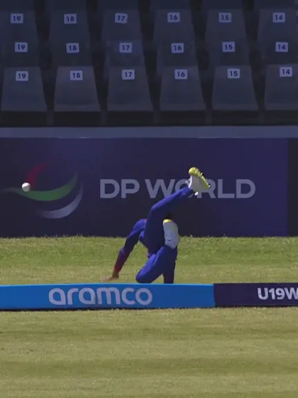 Snehith Reddy with a Six vs. Nepal