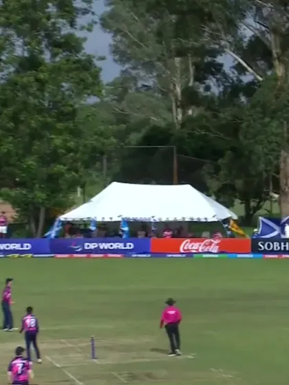 Farhan Yousaf with a Four vs. Scotland